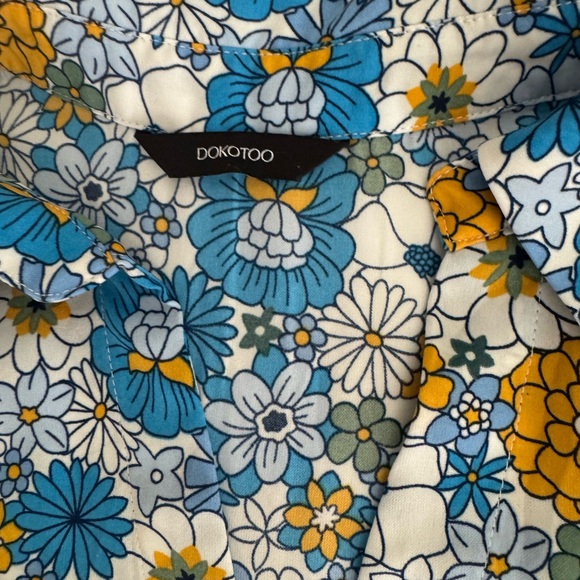 Dakota Blue Floral Long Sleeve Dress - Picture 3 of 8